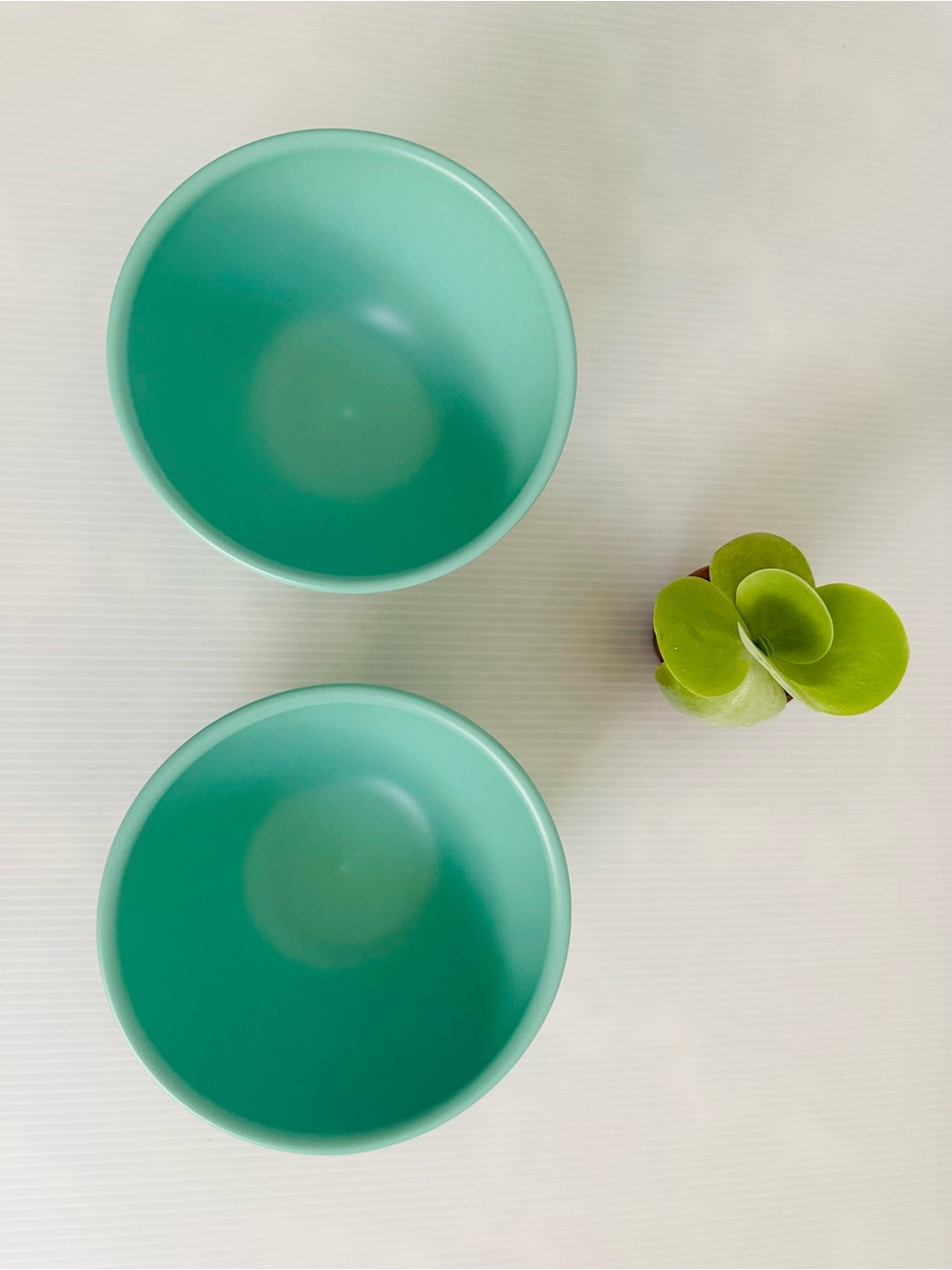 Set of Two Anthropologie Turquoise Latte Bowls - Picture 10 of 10